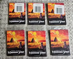 Pokemon the Movie I Choose You Ash's Pikachu Promo Sealed Pack X6 SM109 SM110 - Image 1
