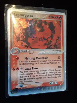 Magcargo ex 95/97 Dragon Holo Rare Pokemon TCG Nintendo HP, Fair Cond. w/Crease - Image 1