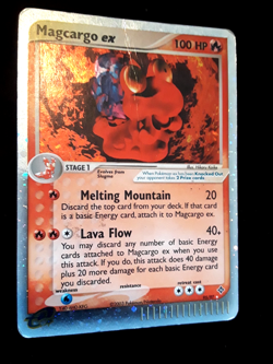 Magcargo ex 95/97 Dragon Holo Rare Pokemon TCG Nintendo HP, Fair Cond. w/Crease - Image 3