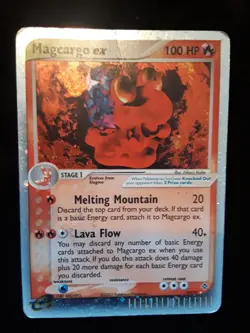 Magcargo ex 95/97 Dragon Holo Rare Pokemon TCG Nintendo HP, Fair Cond. w/Crease - Image 5