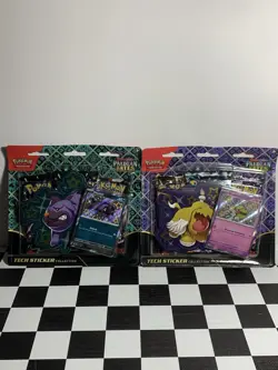 Pokemon Paldean Fates Tech Sticker Collection Lot of 2 - Image 1