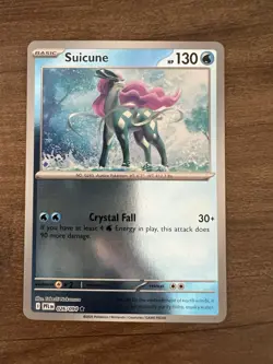 Pokemon Suicune Me02: Phantasmal Flames 026/094 Reverse Holo Rare 130 HP Basic - Image 1