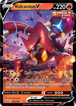 Volcanion V 025/198 Ultra Rare Chilling Reign Pokemon TCG Near Mint - Image 1