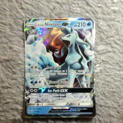 Alolan Ninetales GX Ultra Rare Holo 22/145 SM Guardians Rising 210 HP - Image 5