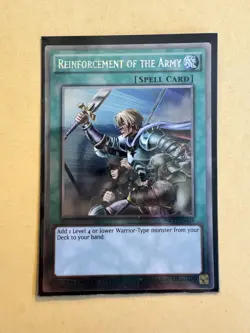 Yu-Gi-Oh! TCG Reinforcement of The Army NKRT-EN026 Limited Platinum Rare - Image 1