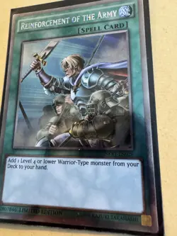 Yu-Gi-Oh! TCG Reinforcement of The Army NKRT-EN026 Limited Platinum Rare - Image 2