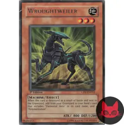 Yugioh Wroughtweiler CRV-EN012 Rare 1st Edition MP - Image 1