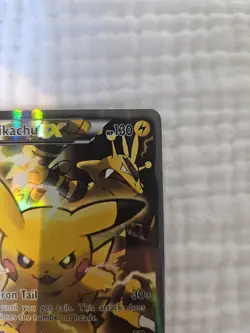 Pokemon TCG: Pikachu EX XY124 Full Art Holo XY Black Star Promo Near Mint Cond - Image 3