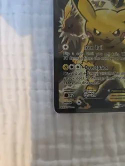 Pokemon TCG: Pikachu EX XY124 Full Art Holo XY Black Star Promo Near Mint Cond - Image 5