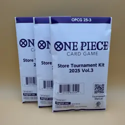 X3 (3 Kits) One Piece Card Game Store Tournament Kit 2025 Vol 3 English Sealed - Image 1