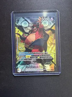 One Piece TCG Marshall D. Teach OP16-080 Alt Art Leader ALTERNATE ART Blackbeard - Image 1