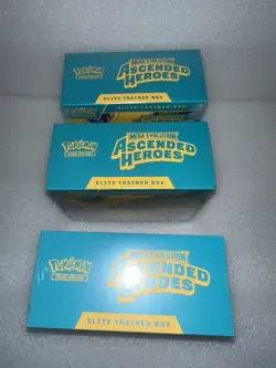 Pokemon Ascended Heroes Elite Trainer Box ETB Brand New Factory Sealed Lot Of 3 - Image 3