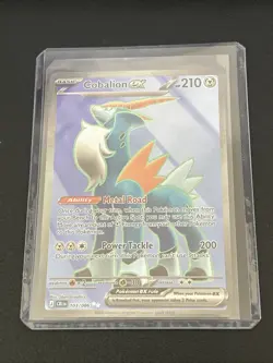 2026 Pokemon Cobalion ex 103/086 CRI EN Full Art Ultra Rare Holo Pokemon Card - Image 3