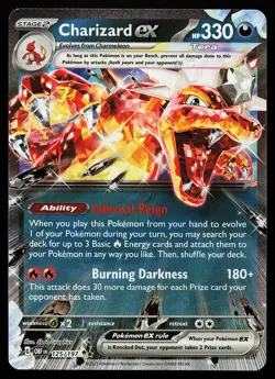 Charizard ex 125/197 Holo Obsidian Flames Pokemon Card - Image 1