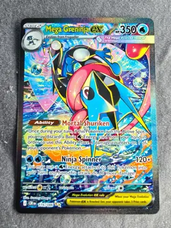 Pokemon Chaos Rising Mega Greninja ex SAR Holo Card 116/086 NM 10 Potential - Image 3