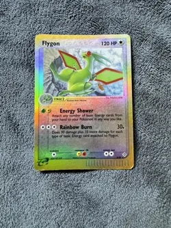 2003 Pokemon FLYGON 4/97 Ex Dragon Set REVERSE HOLO Foil Rare Card e-Reader HP - Image 1