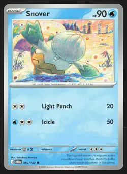 SV10: Destined Rivals Snover #059/182 Common Pokemon Card - Image 1