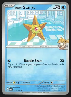 SV10: Destined Rivals Misty's Staryu #046/182 Common Pokemon Card - Image 1