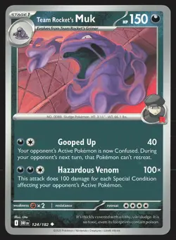 SV10: Destined Rivals Team Rocket's Muk #124/182 Uncommon Pokemon Card - Image 1