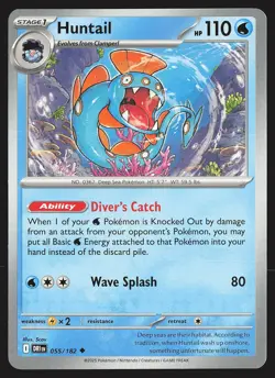 SV10: Destined Rivals Huntail #055/182 Uncommon Pokemon Card - Image 1