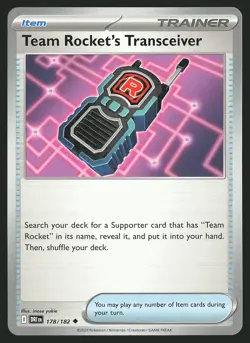 SV10: Destined Rivals Team Rocket's Transceiver #178/182 Uncommon Pokemon Card - Image 1