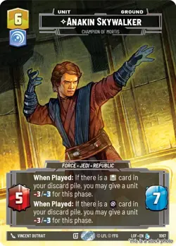 Anakin Skywalker - Champion of Mortis (Prestige) MTG Legends of the Force Leg... - Image 1
