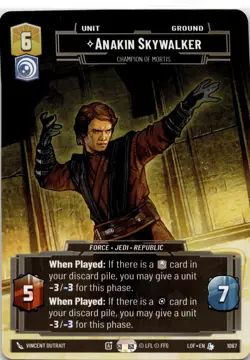 Anakin Skywalker - Champion of Mortis (Prestige) MTG Legends of the Force Leg... - Image 2