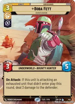Boba Fett - Disintegrator (Hyperspace) MTG Spark of Rebellion Legendary NM Pc... - Image 1
