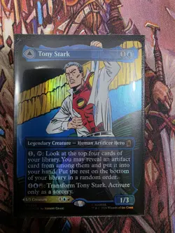 Tony Stark The Invincible Iron Man (0392) - Foil - Borderless Marvel Super - Image 2