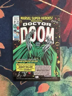 MTG Marvel Super Heroes Doctor Doom 0394 Uncommon Black Token - Image 1