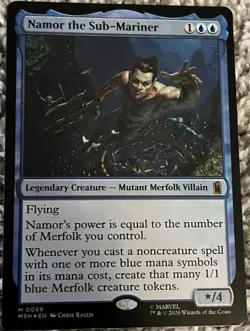 MTG Namor the Sub-Mariner Marvel Super Heroes Foil Mythic - Image 1