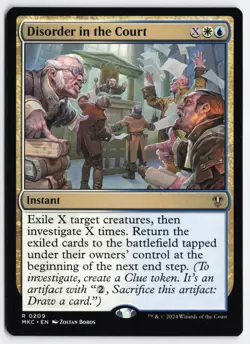 Disorder in the Court 209 Commander: Murders at Karlov Manor MTG LP - Image 1