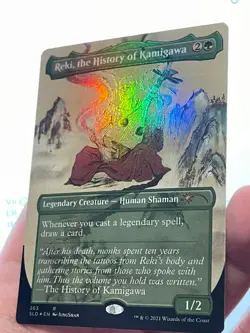 1X FOIL Reki, the History of Kamigawa BORDERLESS NM MTG Magic Secret Lair EDH - Image 3