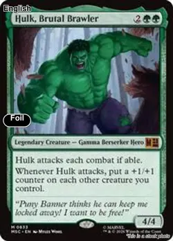(Preorder) Hulk, Brutal Brawler EN [MSC - 833] - NM [Foil] TCG MTG - Image 1
