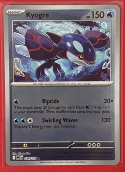 Kyogre 034/132 Pokemon Me01: Mega Evolution Reverse Holo - Image 1