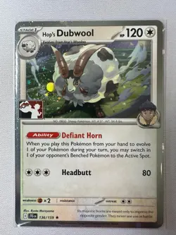 Hop's Dubwool 136/159 Journey Together Prize Pack Cosmo Holo Pokemon TCG NM - Image 1