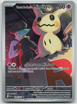 Pokemon Ascended Heroes Team Rocket's Mimikyu 238/217 Illustration Rare NM/M - Image 1