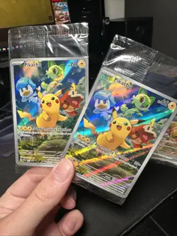 Pokemon TCG Pikachu 027 SVP Paldea Evolved Black Star Promo SEALED - Image 1