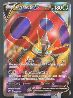 Pokemon Orbeetle V #166/185 English Vivid Voltage Ultra Rare Full Art - Image 1