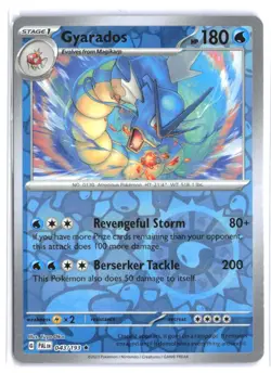 GYARADOS 043/193 Rare Paldea Evolved Reverse Holo NM - Image 2