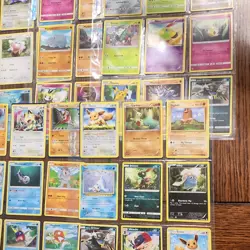 Nintendo Pokemon TCG Sun & Moon 42-Card Mixed Lot English Pikachu Eevee - Image 1