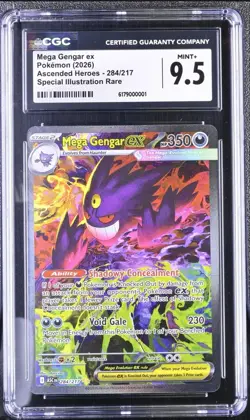 Pokemon Mega Gengar ex Ascended Heroes Special Illustration Rare #284 CGC 9.5 - Image 1