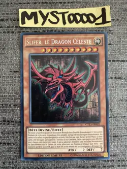 Carte Yu-gi-oh! Slifer Le Dragon Celeste CT13-FR001 Secret Rare Francais Occasio - Image 1