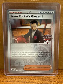 Team Rocket's Giovanni(Regional Promo)Pokemon SV10 Destined Rivals Uncommon - Image 1