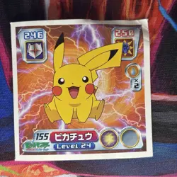 Pokemon Sticker Lot 1995 & 2003 Japan Amada Pokemon- Pikachu NO. 25 & 115 - Image 3