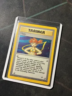 Wizards Pokemon TCG Misty Gym Heroes #018/132 Unlimited Holo Rare SWIRL - Image 1