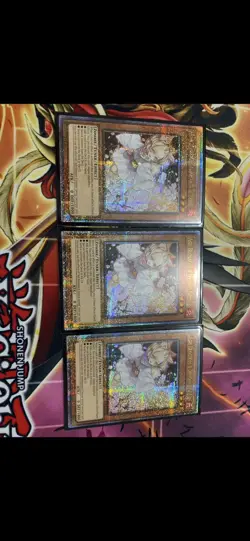 Yugioh Playset - Ash Blossom & Joyous Spring - Quarter Century Rare RA01 1st 3x - Image 1