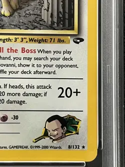Pokemon Giovanni's Persian Gym Challenge 1st Edition Holo Rare #8 PSA 6 - Image 4