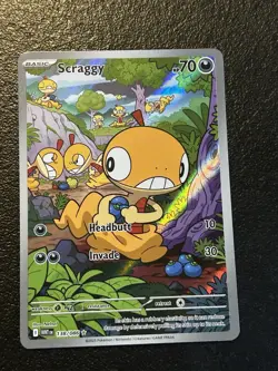 Scraggy 138/086 Sv: White Flare Holo IR Pokemon - Image 2