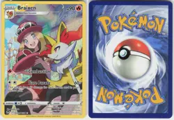 Braixen TG01/TG30 Holo Silver Tempest Trainer Gallery Pokemon NM - Image 1